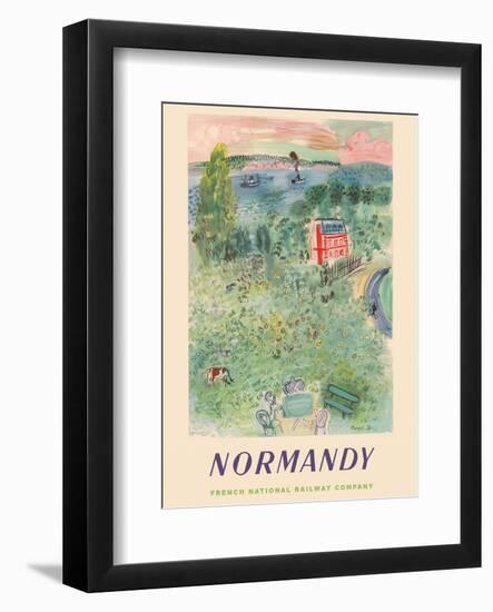 Normandy, France - SNCF (French National Railway Company)-Raoul Dufy-Framed Art Print