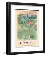 Normandy, France - SNCF (French National Railway Company)-Raoul Dufy-Framed Art Print