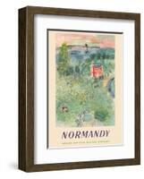 Normandy, France - SNCF (French National Railway Company)-Raoul Dufy-Framed Art Print