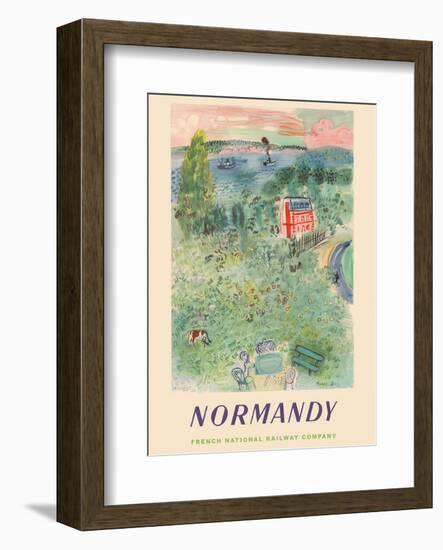 Normandy, France - SNCF (French National Railway Company)-Raoul Dufy-Framed Art Print