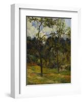 Normandy Landscape; Paysage De Normandie, Vache Dans Un Pre-Paul Gauguin-Framed Giclee Print