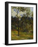 Normandy Landscape; Paysage De Normandie, Vache Dans Un Pre-Paul Gauguin-Framed Giclee Print