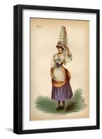 Normandy Traditional Costume as Fancy Dress-null-Framed Art Print