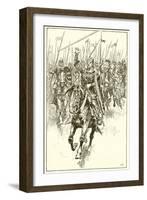 Normans Charging at the Battle of Hastings-Gordon Frederick Browne-Framed Giclee Print
