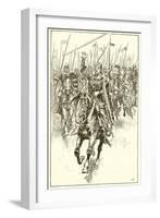 Normans Charging at the Battle of Hastings-Gordon Frederick Browne-Framed Giclee Print