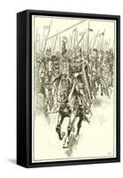 Normans Charging at the Battle of Hastings-Gordon Frederick Browne-Framed Stretched Canvas