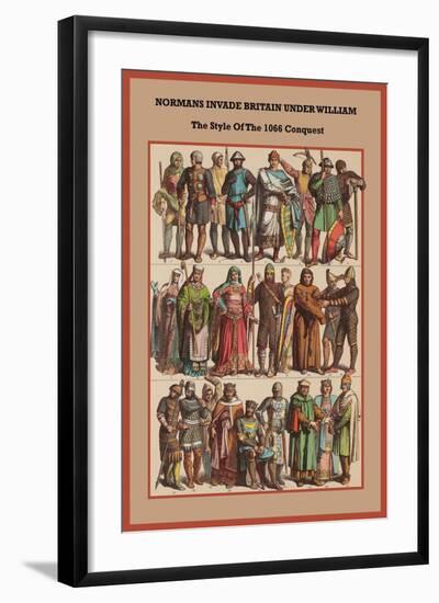 Normans Invade Britain on Style-Friedrich Hottenroth-Framed Art Print