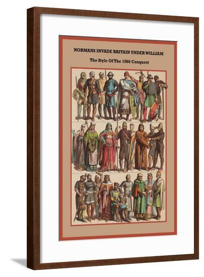 Normans Invade Britain on Style-Friedrich Hottenroth-Framed Art Print