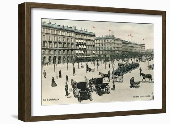 Norre Boulevard, Copenhagen, Denmark-null-Framed Premium Giclee Print