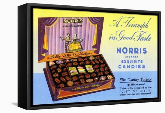 Norris Atlanta Exquisite Candies-Curt Teich & Company-Framed Stretched Canvas