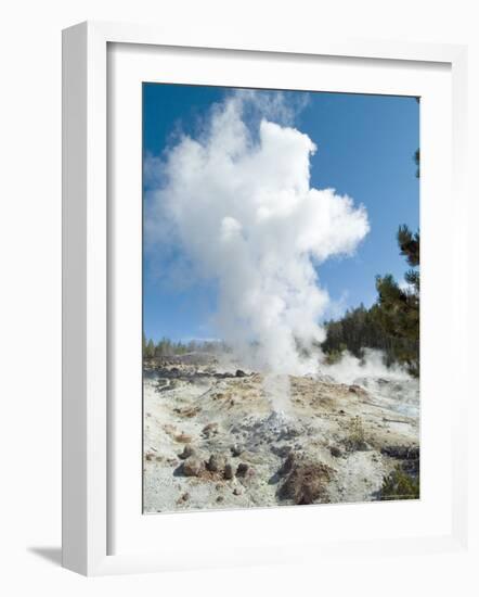 Norris Geysers, Yellowstone National Park, Unesco World Heritage Site, Wyoming, USA-Ethel Davies-Framed Photographic Print