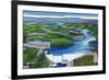 Norris, Tennessee - Aerial View of Norris Dam and Norris Lake-Lantern Press-Framed Premium Giclee Print