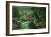 Norris, Tennessee - View of Mountain Home in the Foothills of Great Smoky Mountains, c.1944-Lantern Press-Framed Art Print