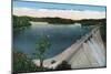 Norris, Tennessee - View of Norris Dam and Norris Lake During a Regatta, c.1944-Lantern Press-Mounted Art Print