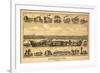 Norristown, Pennsylvania - Panoramic Map-Lantern Press-Framed Premium Giclee Print
