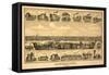 Norristown, Pennsylvania - Panoramic Map-Lantern Press-Framed Stretched Canvas