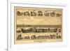 Norristown, Pennsylvania - Panoramic Map-Lantern Press-Framed Art Print