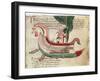 Norse Dragon-Prowed Ship, C10th Century-null-Framed Giclee Print