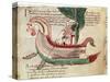 Norse Dragon-Prowed Ship, C10th Century-null-Stretched Canvas