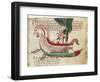 Norse Dragon-Prowed Ship, C10th Century-null-Framed Giclee Print