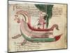 Norse Dragon-Prowed Ship, C10th Century-null-Mounted Giclee Print