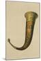 Norse Drinking Horn-null-Mounted Art Print
