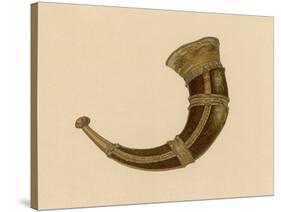 Norse Drinking Horn-null-Stretched Canvas