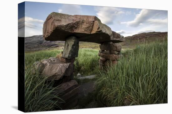 Norse Ruin of Gardar. Igaliku Gardar. Greenland-Tom Norring-Stretched Canvas