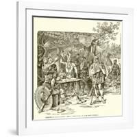 Norsemen Celebrating their Discovery of the New World-null-Framed Giclee Print