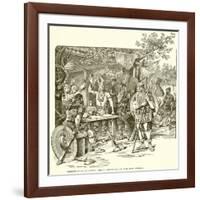 Norsemen Celebrating their Discovery of the New World-null-Framed Giclee Print