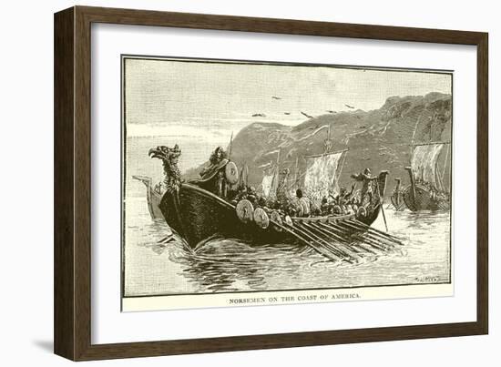 Norsemen on the Coast of America-null-Framed Giclee Print