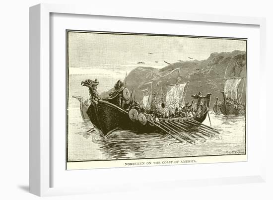 Norsemen on the Coast of America-null-Framed Giclee Print