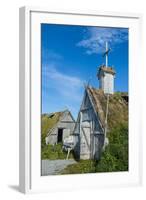 Norstead Viking Village and Port of Trade - Reconstruction of a Viking Age Settlement-Michael Runkel-Framed Photographic Print