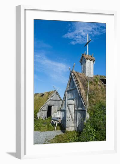 Norstead Viking Village and Port of Trade - Reconstruction of a Viking Age Settlement-Michael Runkel-Framed Photographic Print