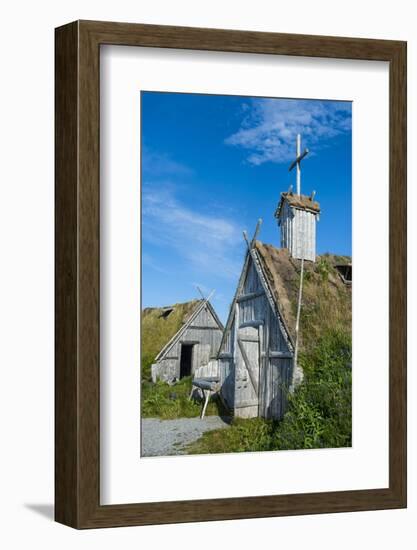 Norstead Viking Village and Port of Trade - Reconstruction of a Viking Age Settlement-Michael Runkel-Framed Photographic Print