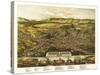 North Adams, Massachusetts - Panoramic Map-Lantern Press-Stretched Canvas