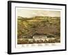 North Adams, Massachusetts - Panoramic Map-Lantern Press-Framed Art Print