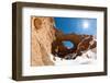 North Africa Geological Wonder: the Great Hole of Akhiam in Winter Season. Agoudal, Morocco, Africa-LeonardoRC-Framed Photographic Print