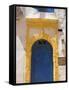North Africa, Morocco, Essaouira, Medina, Blue and Yellow Door-Jane Sweeney-Framed Stretched Canvas