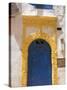 North Africa, Morocco, Essaouira, Medina, Blue and Yellow Door-Jane Sweeney-Stretched Canvas