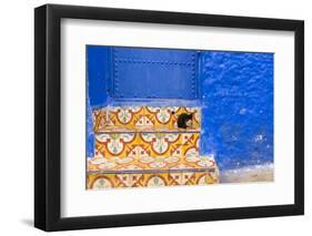 North Africa, Morocco, Traiditoional Moroccan architecture of Chefchaouen.-Emily Wilson-Framed Photographic Print