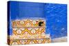 North Africa, Morocco, Traiditoional Moroccan architecture of Chefchaouen.-Emily Wilson-Stretched Canvas