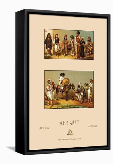 North African Families-Racinet-Framed Stretched Canvas