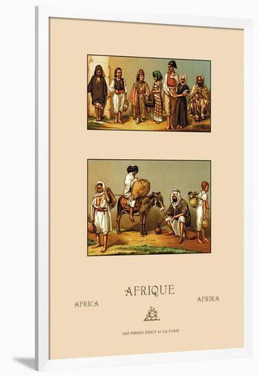 North African Families-Racinet-Framed Art Print