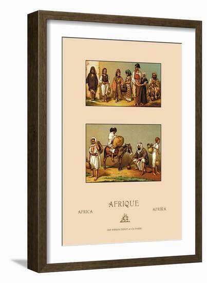 North African Families-Racinet-Framed Art Print