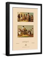 North African Families-Racinet-Framed Art Print