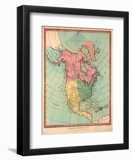 North America, 1790-J. Wilkes-Framed Premium Giclee Print