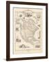 North America, 1851-John Tallis-Framed Premium Giclee Print