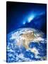 North America And the Milky Way-Detlev Van Ravenswaay-Stretched Canvas