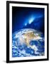 North America And the Milky Way-Detlev Van Ravenswaay-Framed Photographic Print